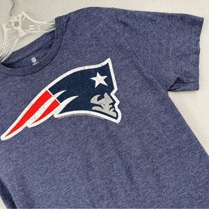 New England Patriots 2014 NFL Team Apparel T Shirt Mens Medium Blue Cotton Blend